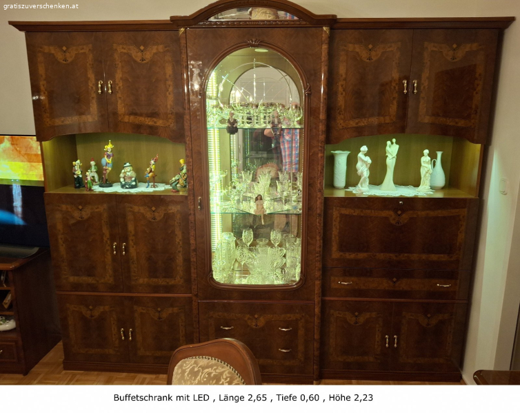 1 edler Wohnzimmerschrank mit LED-beleuchtung