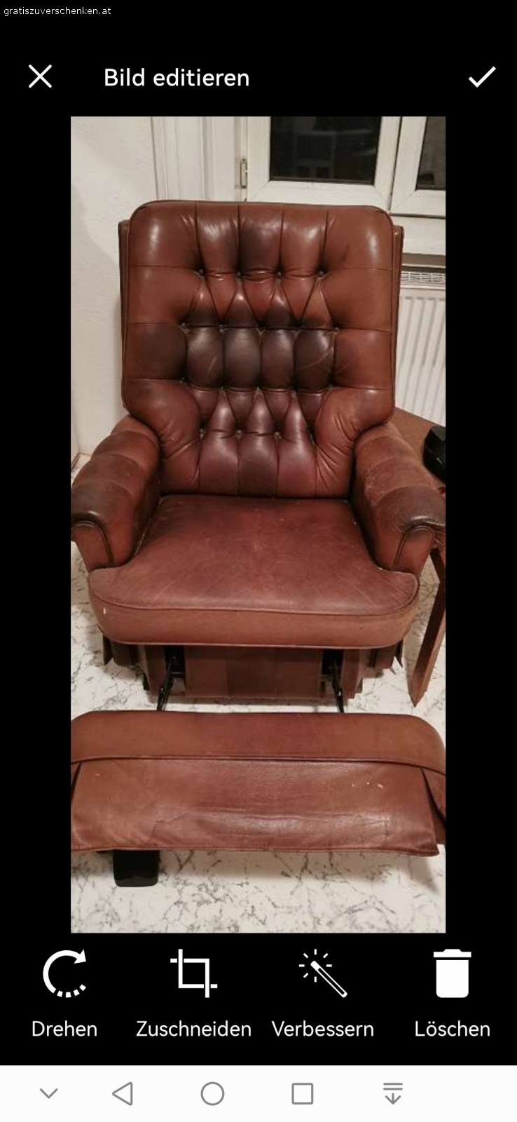 Ledersessel. Ledersessel gebraucht