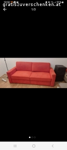 Leiner Sofa zu verschenken, sehr. Verschenke gebrauchtes Sofa mit Auszieh Funktion in Ziersdorf, wegen neu Anschaffung.
Hat Gebrauchsspuren, ist aber noch in einem sehr guten Zustand.
Tierfreier, Nichtraucher Haushalt....

Mindestens 3 Personen nötig zum transportieren. Wir können leider nicht mithelfen....

Abholung 3 Stock ohne Lift, Sofa ist sehr massiv, Lehne muss abmontiert werden damit es durch die Tür passt.