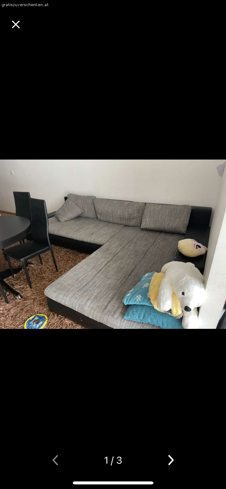 sofa mit stau- & schlaffunktion - bis 16.01. - danach wird e. sofa mit stau- & schlaffunktion
bis 16.01. - danach wird es entsorgt

ca. 320x210
neuwert 800€